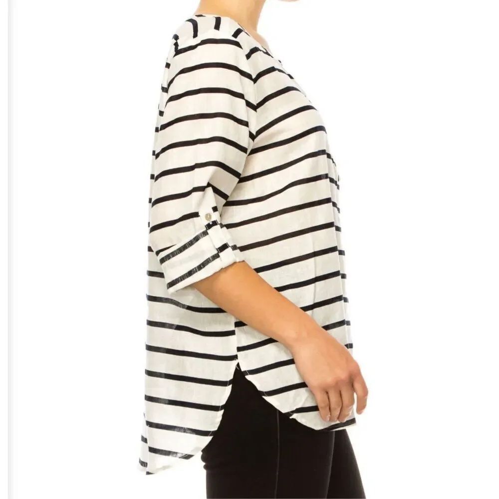 Hester & Orchard size XL LINEN COTTON blend top